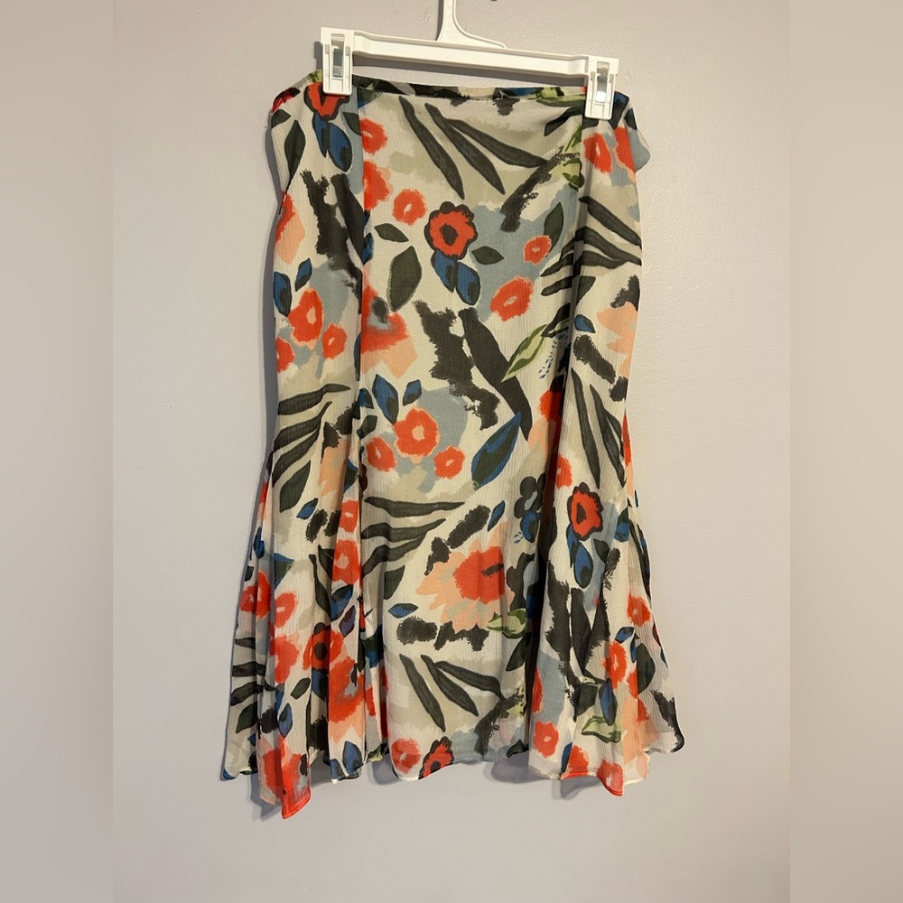 vintage chicos mid length skirt
